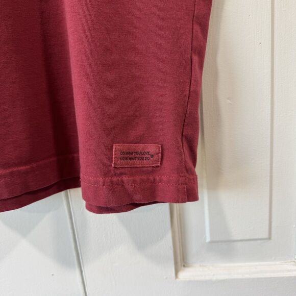 LIFE IS GOOD Men's WhoVille Rescue Center Short Sleeve Crusher Tee Red PRISTINE - Picture 5 of 10